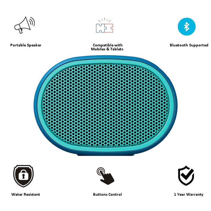 SONY SRS-XB01 Extra Bass Portable Bluetooth Speaker (Blue)_3