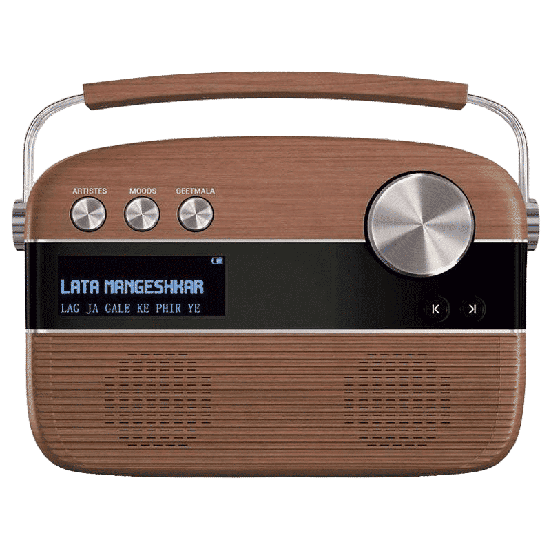 SAREGAMA Carvaan 6W Portable Bluetooth Speaker (5 Hours Playtime, Oakwood Brown)_5