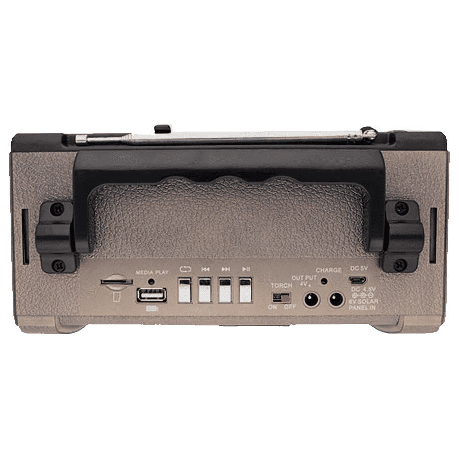 iGear Retro 8 Watts Radio Player (Bluetooth, iG-1111, Brown)_5