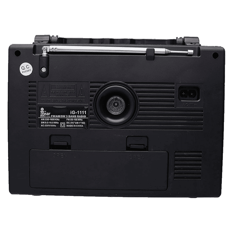 iGear Retro 8 Watts Radio Player (Bluetooth, iG-1111, Brown)_4