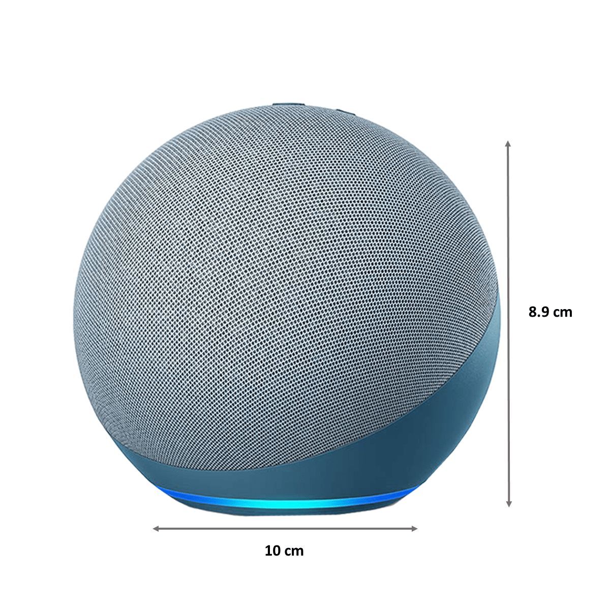 amazon Echo Dot 4th Gen Alexa Built-in Smart Speaker (Powerful Bass, B084KSRFXJ, Blue)_2