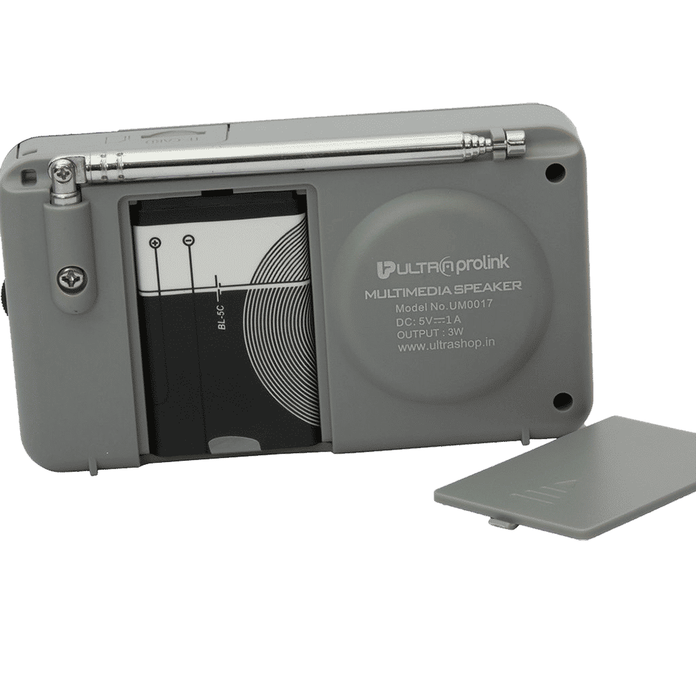 Ultraprolink Retro Vintage Micro SD Card MP3 Playable 3 Watts Classic Portable FM Radio Player (UM0017, Black)_5