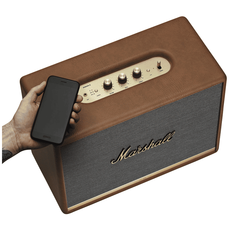 Marshall Woburn II 130W Portable Bluetooth Speaker (Multi Host Functionality, Stereo Channel, Brown) Marshall Woburn II 130W Portable Bluetooth Speaker (Multi Host Functionality, Stereo Channel, Brown)_9