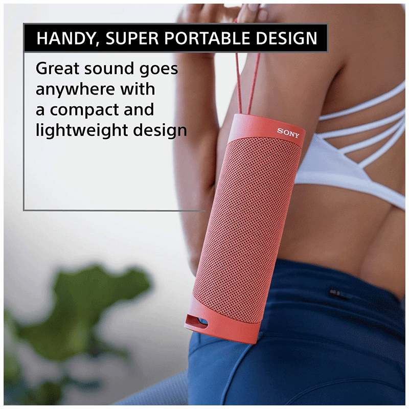 SONY XB23 20W Portable Bluetooth Speaker (IP67 Waterproof, Hands Free Calling, Red)_6