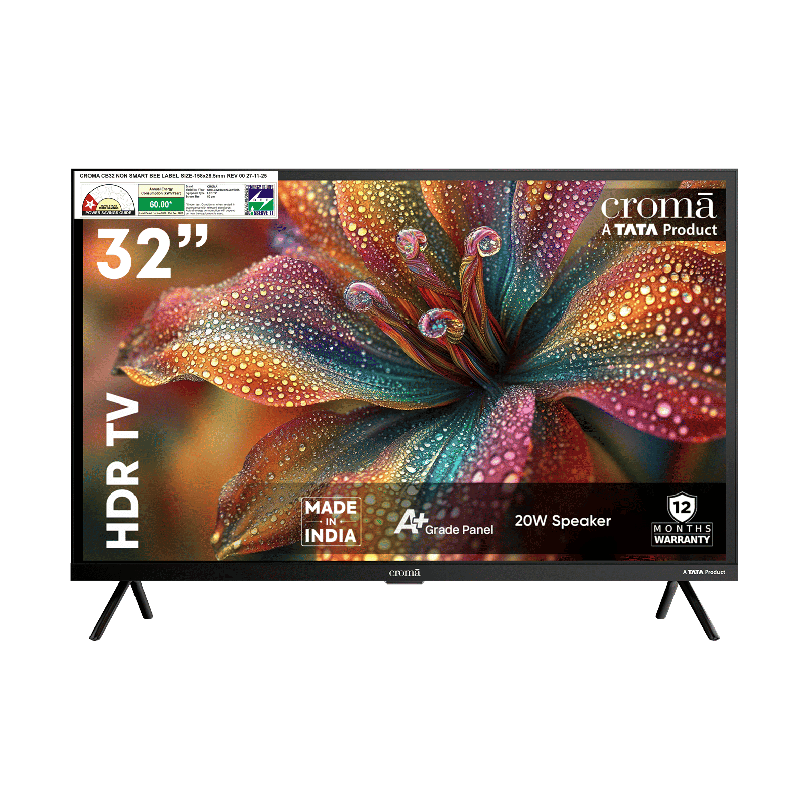 Croma 80cm (32inch) Full HD LED TV with A Plus Grade Panel, (2025 model)_1