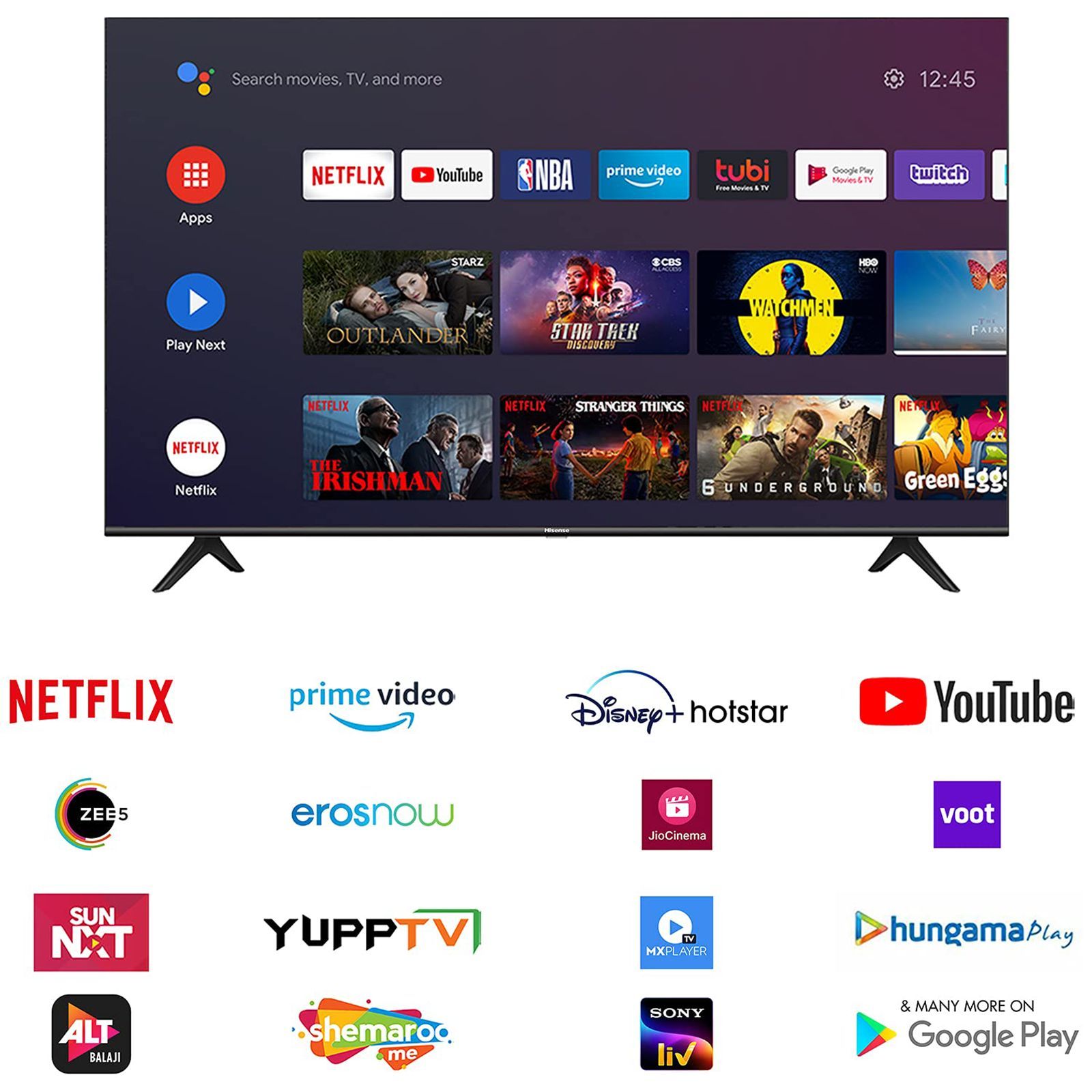 Hisense A71F 108 cm (43 inch) 4K Ultra HD LED Android TV with Google Assistant (2020 model) Hisense A71F 108 cm (43 inch) 4K Ultra HD LED Android TV with Google Assistant (2020 model)_16