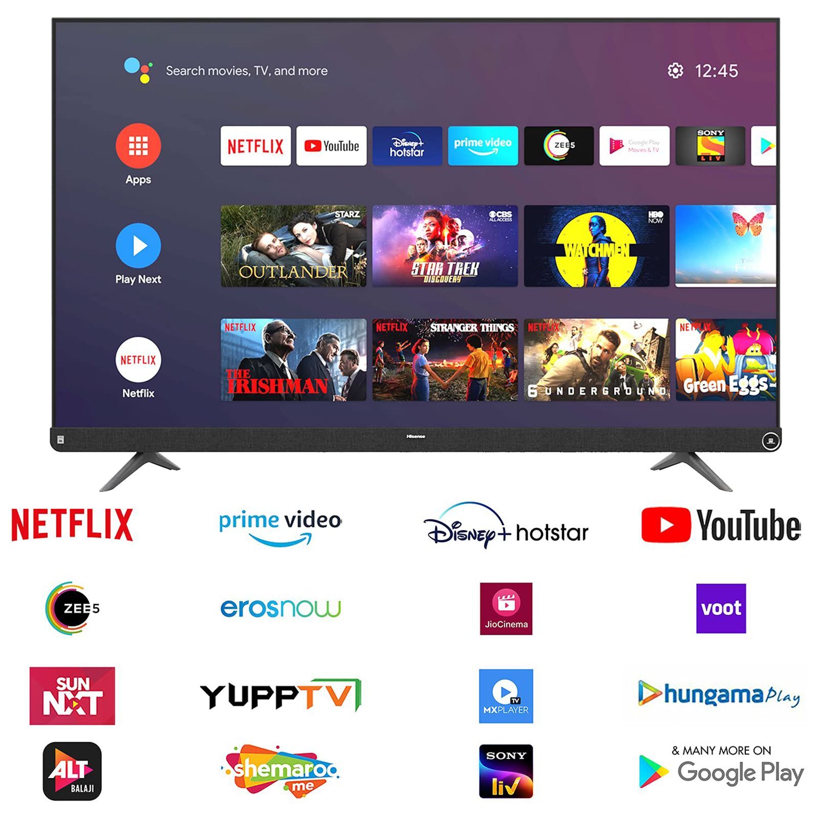 Hisense A73F 164 cm (65 inch) 4K Ultra HD LED Android TV with Google Assistant (2021 model) Hisense A73F 164 cm (65 inch) 4K Ultra HD LED Android TV with Google Assistant (2021 model)_14