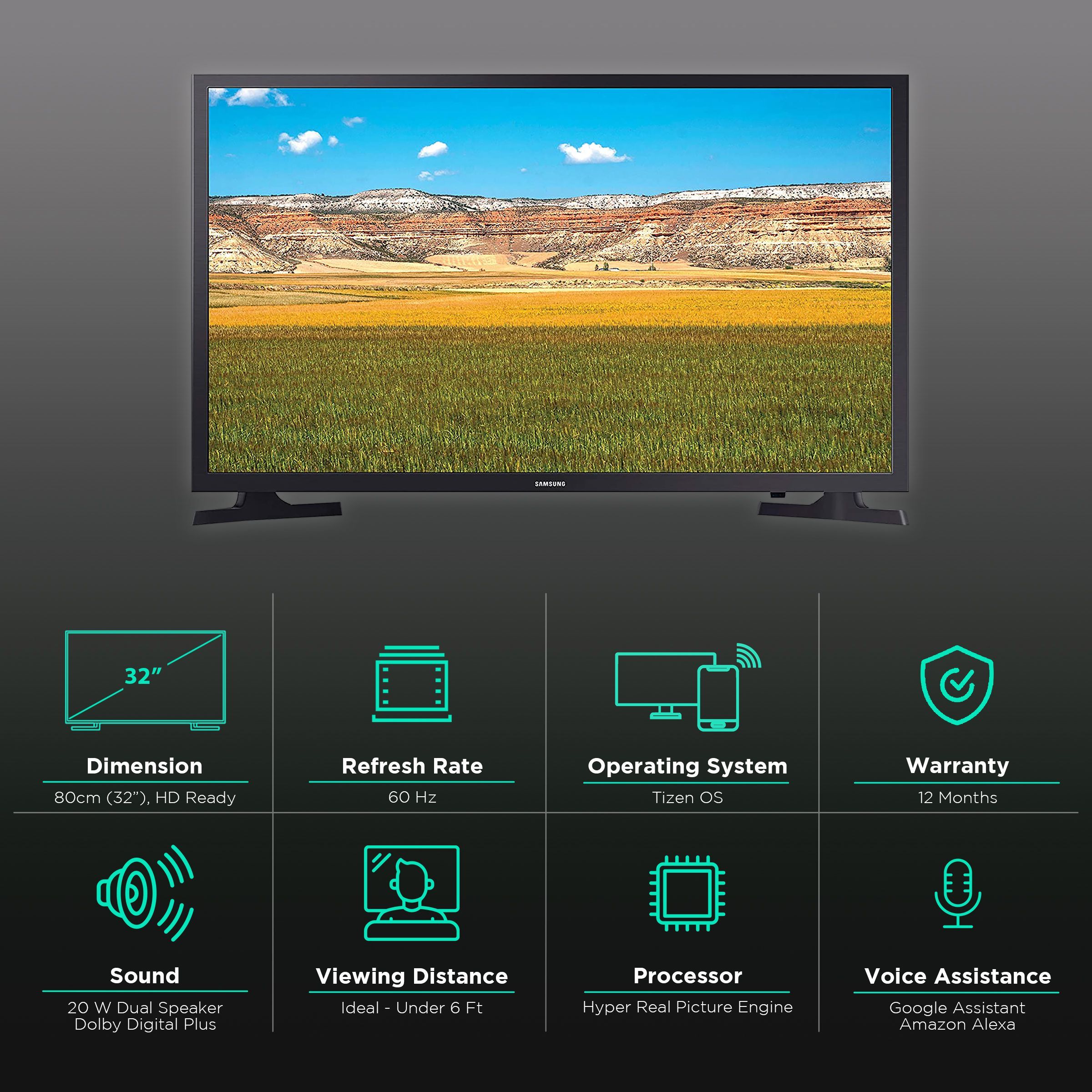 SAMSUNG Series 4 80 cm (32 inch) HD Ready LED Smart Tizen TV with Alexa Compatibility SAMSUNG Series 4 80 cm (32 inch) HD Ready LED Smart Tizen TV with Alexa Compatibility_3