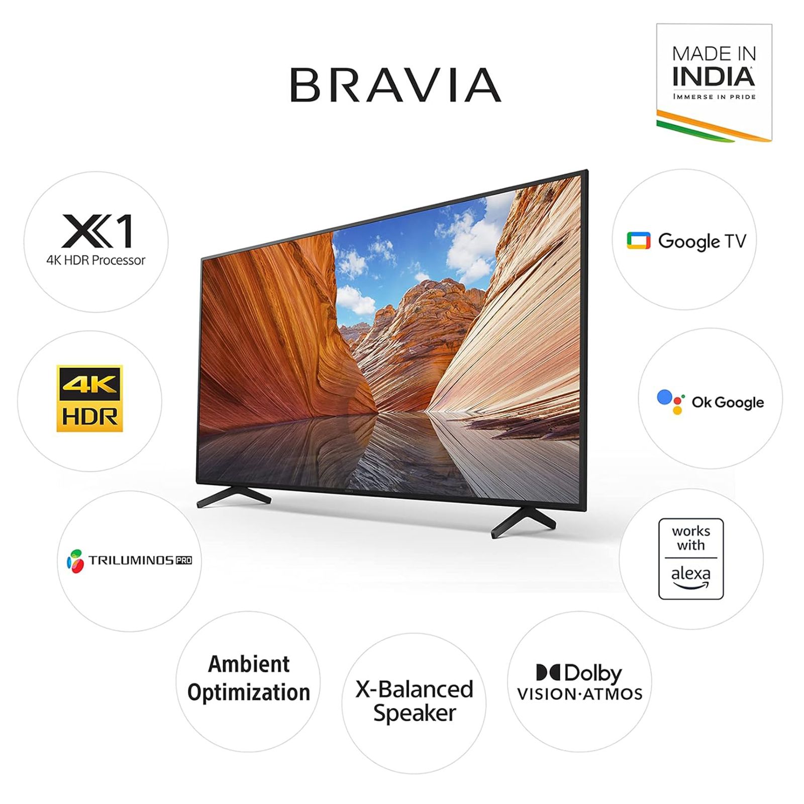SONY Bravia X80J 164 cm (65 inch) 4K Ultra HD LED Android TV with Alexa Compatibility (2021 model)_6
