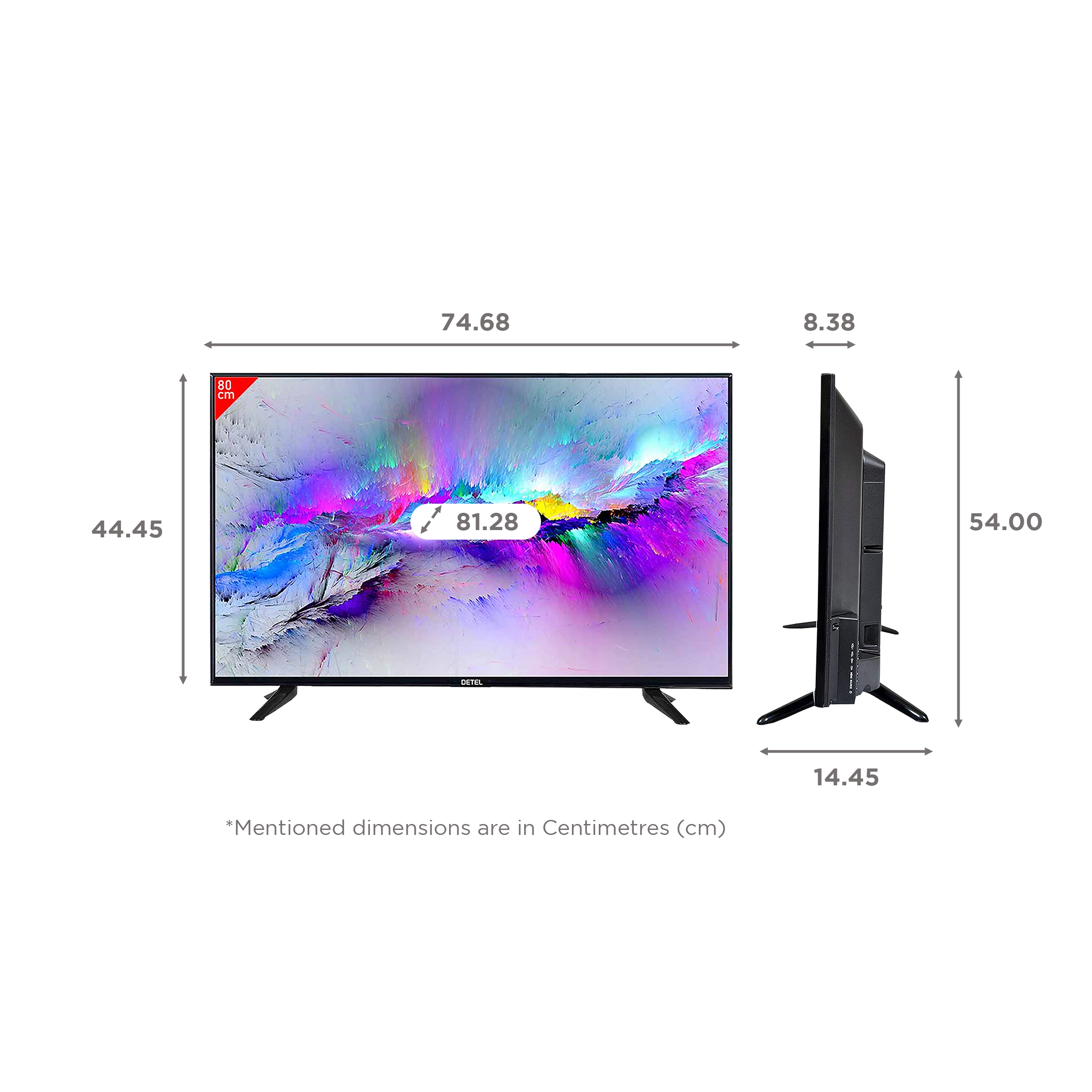 DETEL 80 cm (32 inch) HD LED TV_2