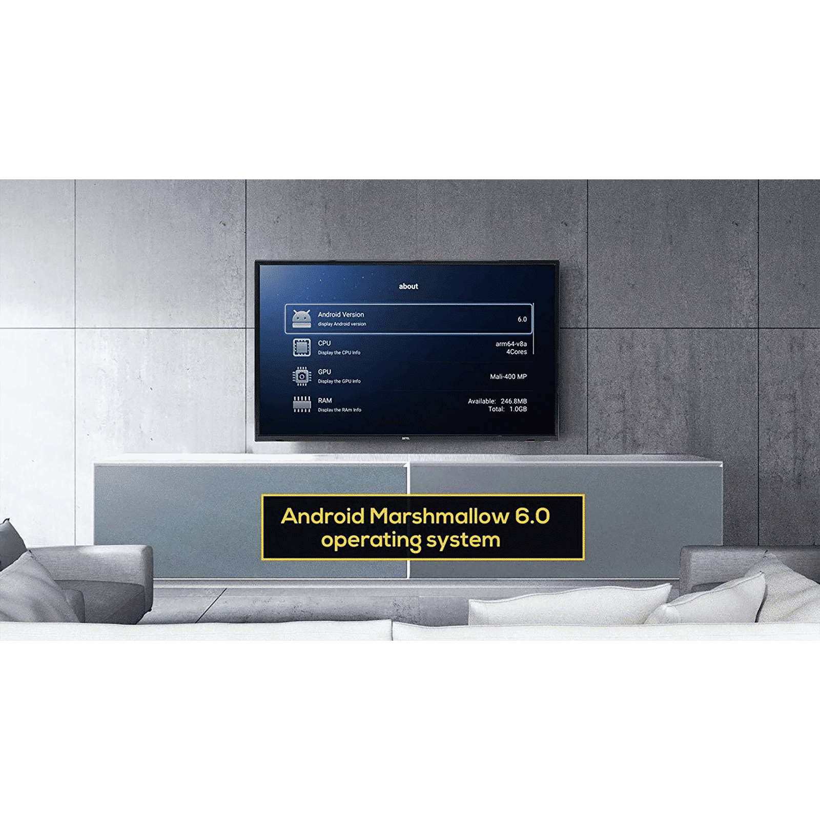 DETEL 124 cm (49 inch) 4K Ultra HD LED Android TV with Google Assistant (2019 model) DETEL 124 cm (49 inch) 4K Ultra HD LED Android TV with Google Assistant (2019 model)_7