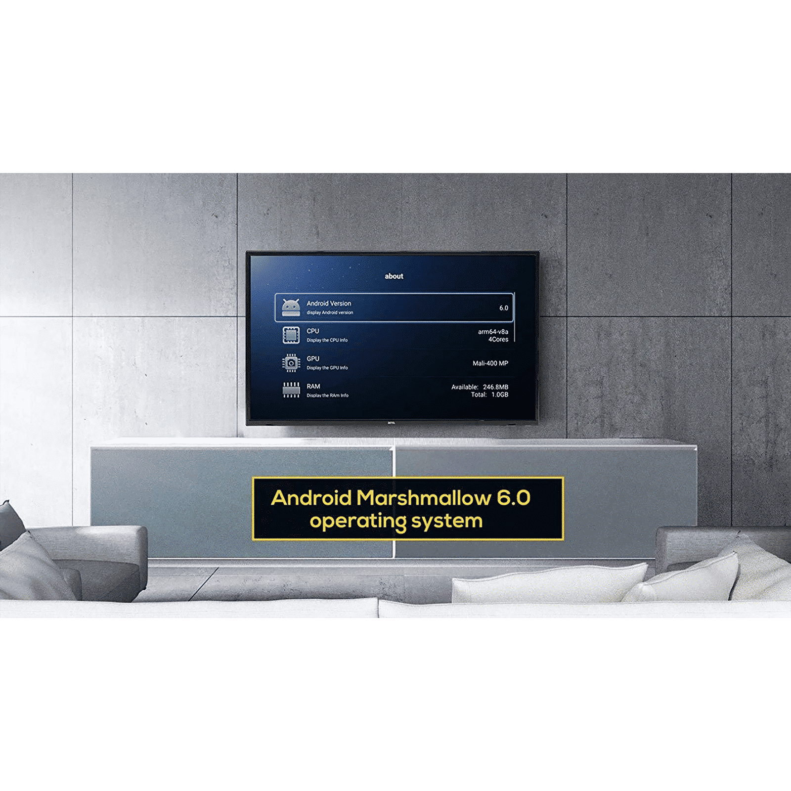 DETEL 140 cm (55 inch) 4K Ultra HD LED Android TV with Google Assistant (2018 model)_6