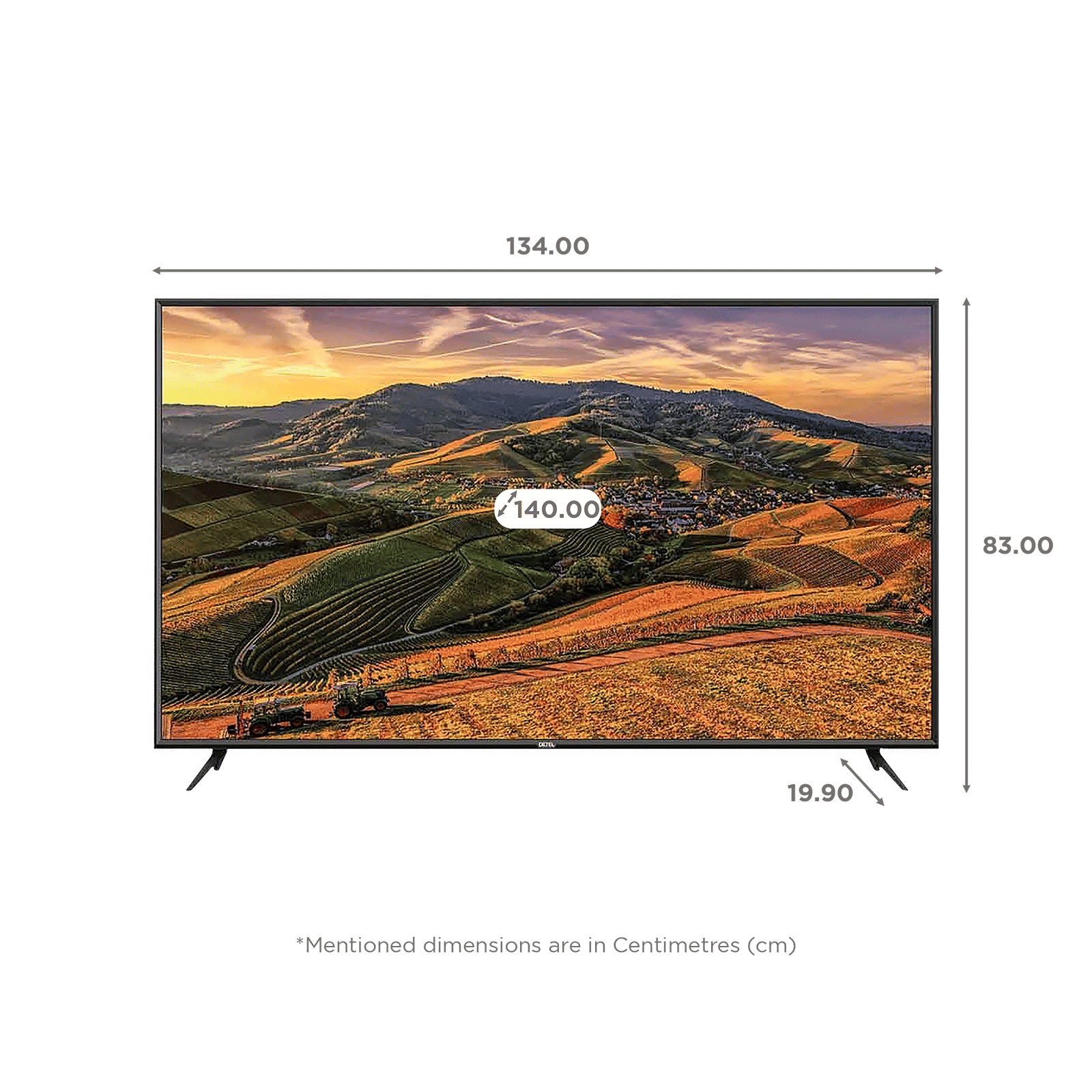DETEL 140 cm (55 inch) 4K Ultra HD LED Android TV with Google Assistant (2018 model)_2