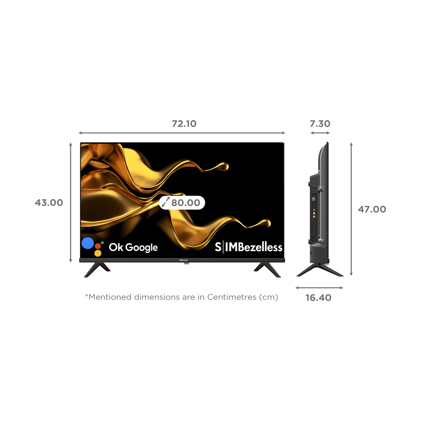 Hisense A4G 80 cm (32 inch) HD Ready LED Smart Android TV with Google Assistant (2021 model)_2