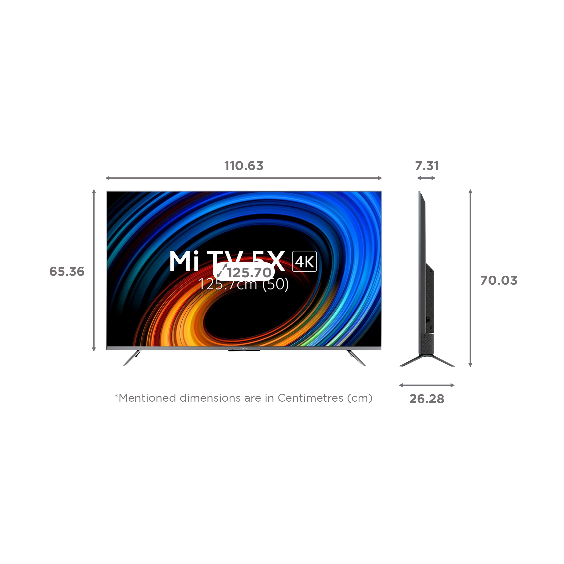 Mi 5X 125.7 cm (50 inch) 4K Ultra HD LED Android TV with Alexa Compatibility (2021 model)_2