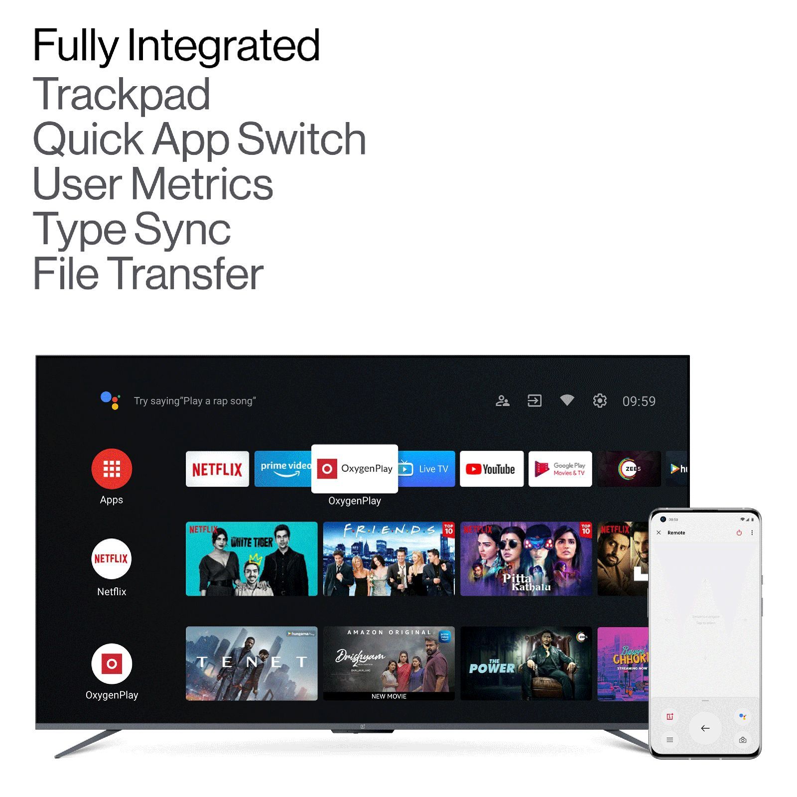 OnePlus U Series 126 cm (50 inch) 4K Ultra HD LED Android TV with Built-in Google Assistant (2021 model) OnePlus U Series 126 cm (50 inch) 4K Ultra HD LED Android TV with Built-in Google Assistant (2021 model)_10