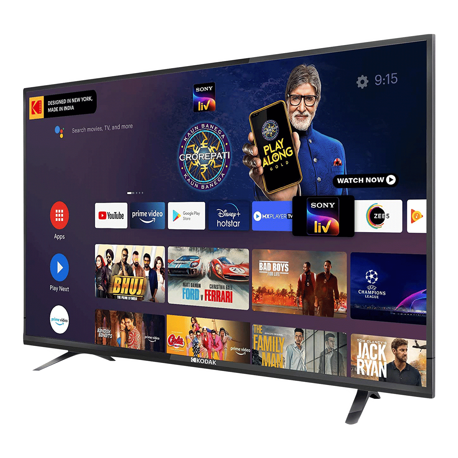 Kodak 7X Pro 80 cm (32 inch) HD Ready LED Smart Android TV with Google Assistant (2020 model)_12