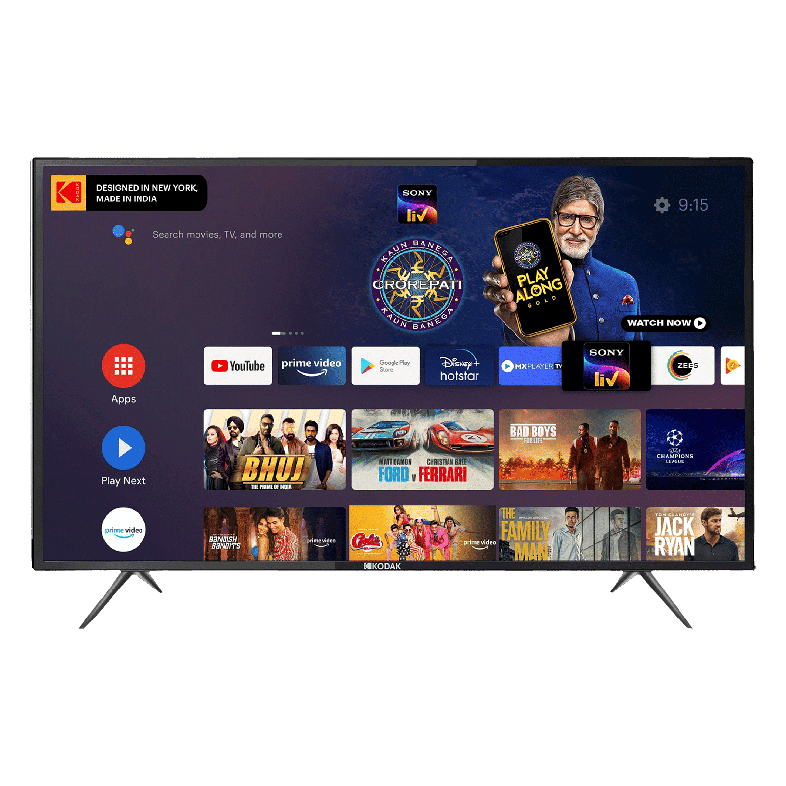 KODAK 7X Pro 109 cm (43 inch) Full HD LED Smart Android TV with Google Assistant (2021 model)_1