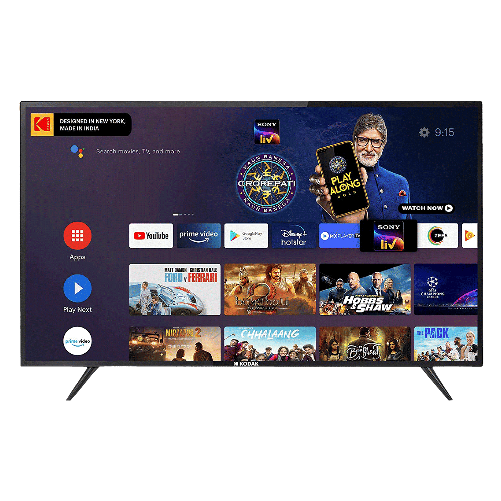 KODAK 7X Pro 109 cm (43 inch) 4K Ultra HD LED Android TV with Google Assistant (2020 model) KODAK 7X Pro 109 cm (43 inch) 4K Ultra HD LED Android TV with Google Assistant (2020 model)_1