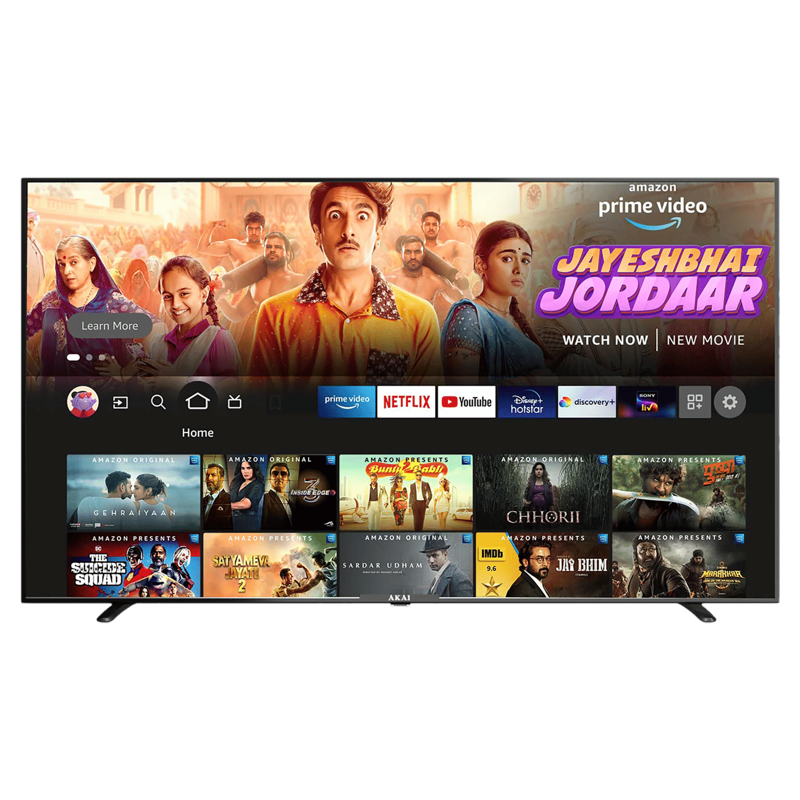 AKAI 127 cm (50 inch) 4K Ultra HD LED Fire TV with Alexa Compatibility (2021 model)_1