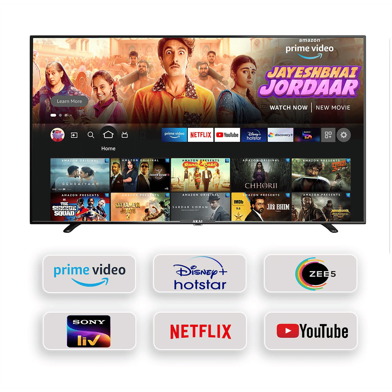 AKAI 127 cm (50 inch) 4K Ultra HD LED Fire TV with Alexa Compatibility (2021 model)_10