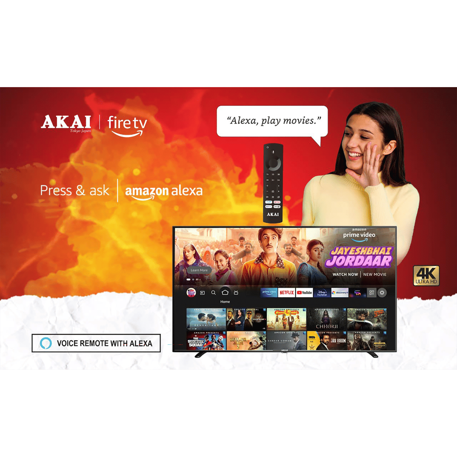 AKAI 139 cm (55 inch) 4K Ultra HD LED Fire TV with Alexa Compatibility (2021 model)_8