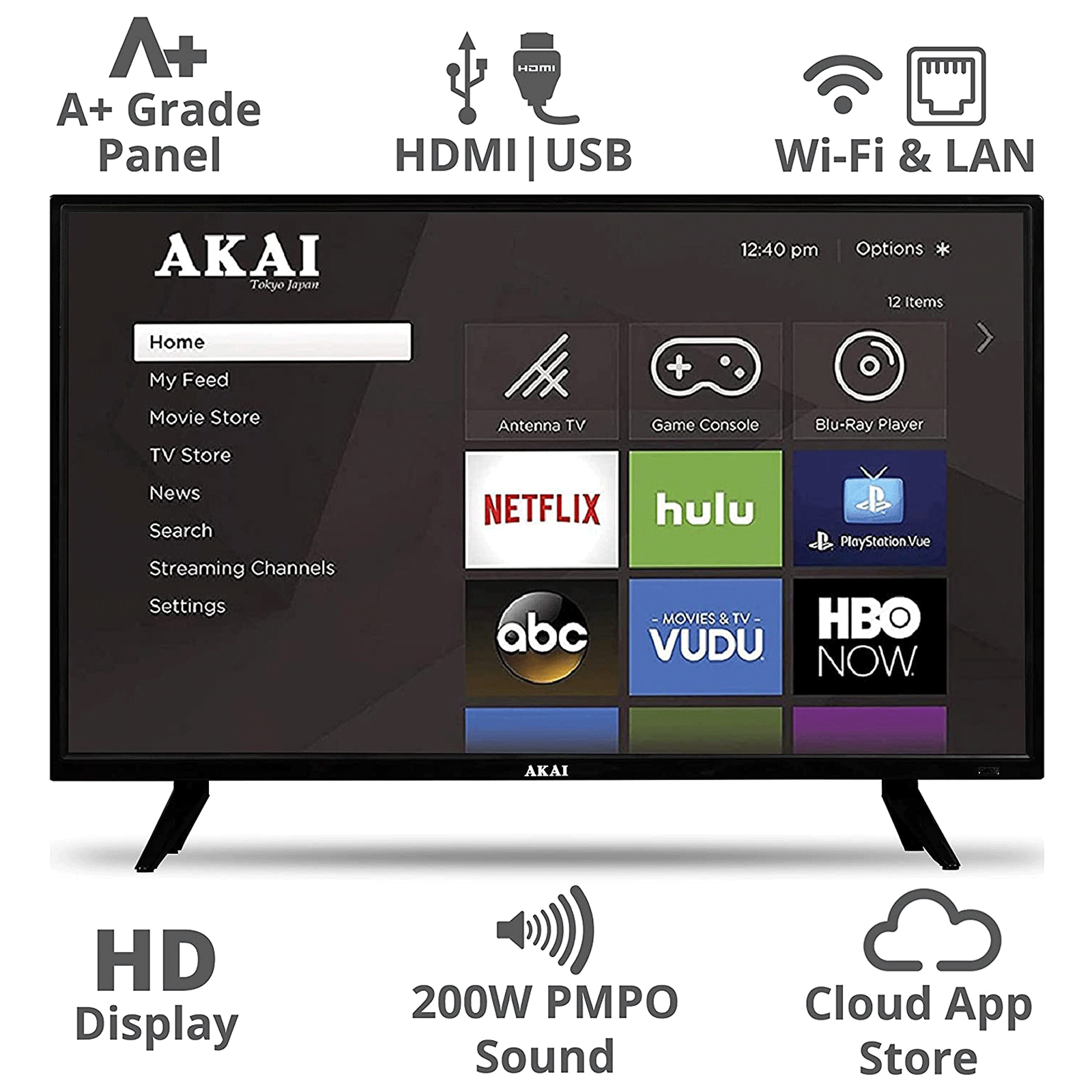 Akai 80 cm (32 inch) HD Ready LED Smart Android TV with A+ Grade Panel (2021 model)_11