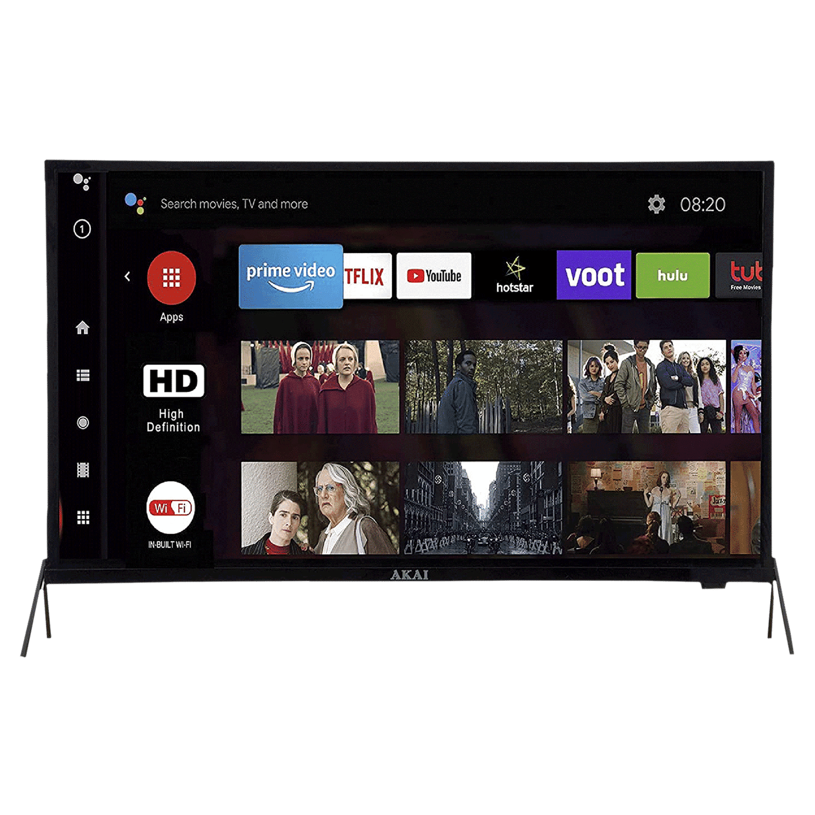 AKAI 98 cm (40 inch) HD Ready LED Smart Android TV with A+ Grade Panel (2021 model)_1