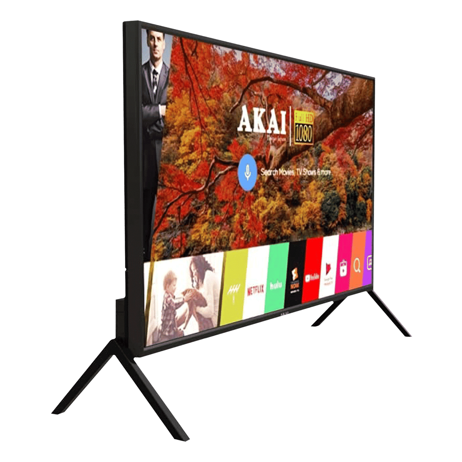 AKAI 98 cm (40 inch) HD Ready LED Smart Android TV with A+ Grade Panel (2021 model)_7