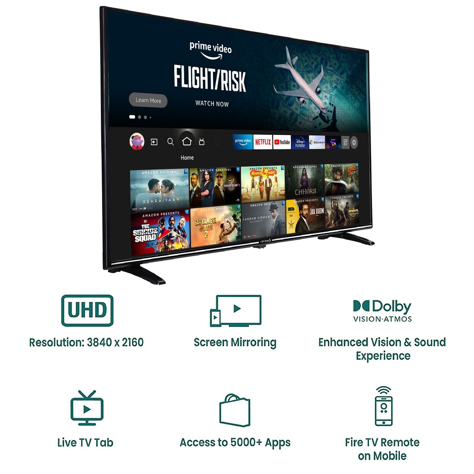 Croma Fire TV 127 cm (50 inch) 4K Ultra HD LED Fire TV with Alexa Compatibility_14