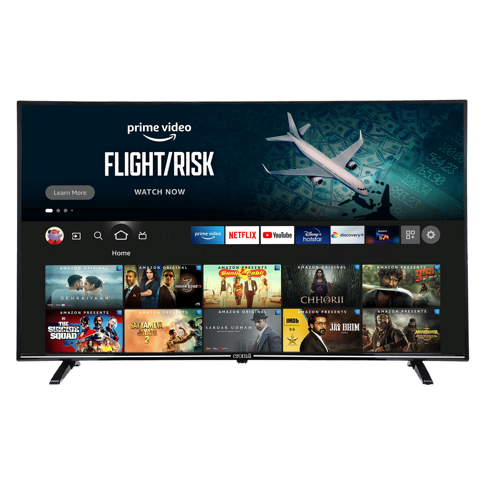 Croma Fire TV 139 cm (55 inch) 4K Ultra HD LED Fire TV with Alexa Compatibility_1