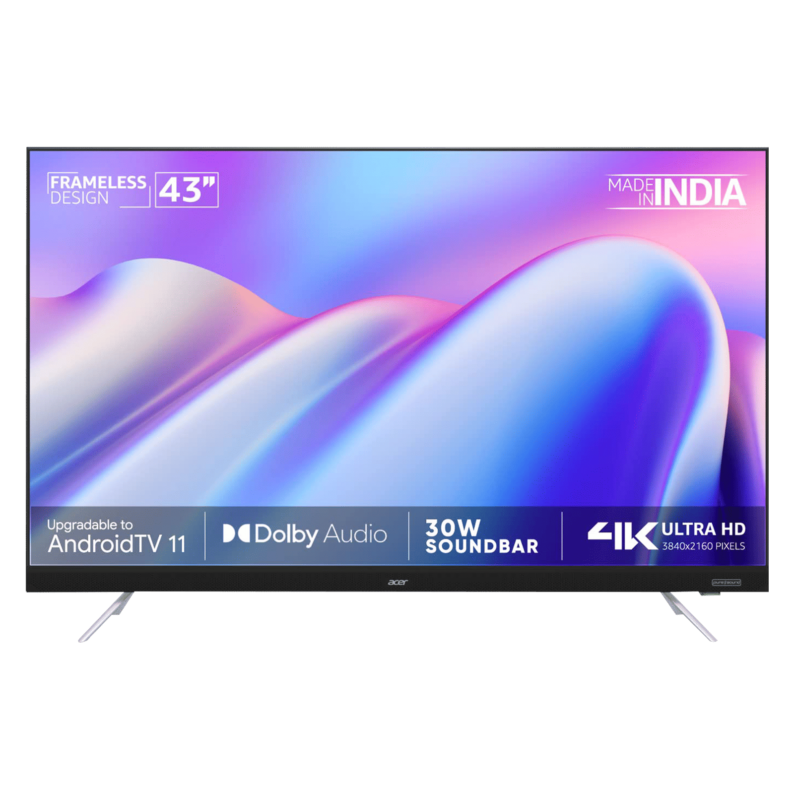 Acer Frameless 109 cm (43 inch) 4K Ultra HD LED Android TV with Google Assistant Acer Frameless 109 cm (43 inch) 4K Ultra HD LED Android TV with Google Assistant_1