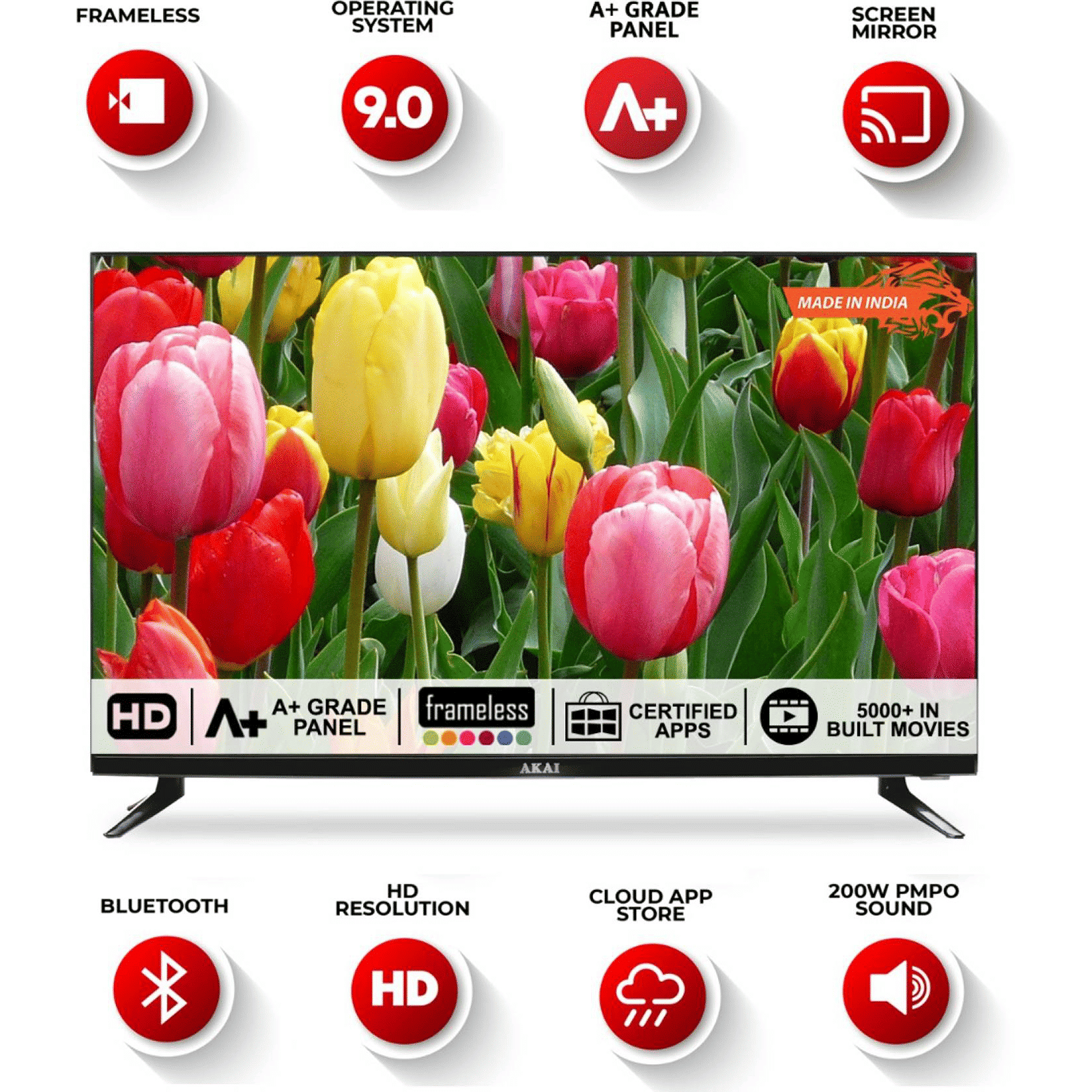 Akai 80 cm (32 inch) HD Ready LED Smart Android TV with Dolby Audio (2021 model) Akai 80 cm (32 inch) HD Ready LED Smart Android TV with Dolby Audio (2021 model)_9