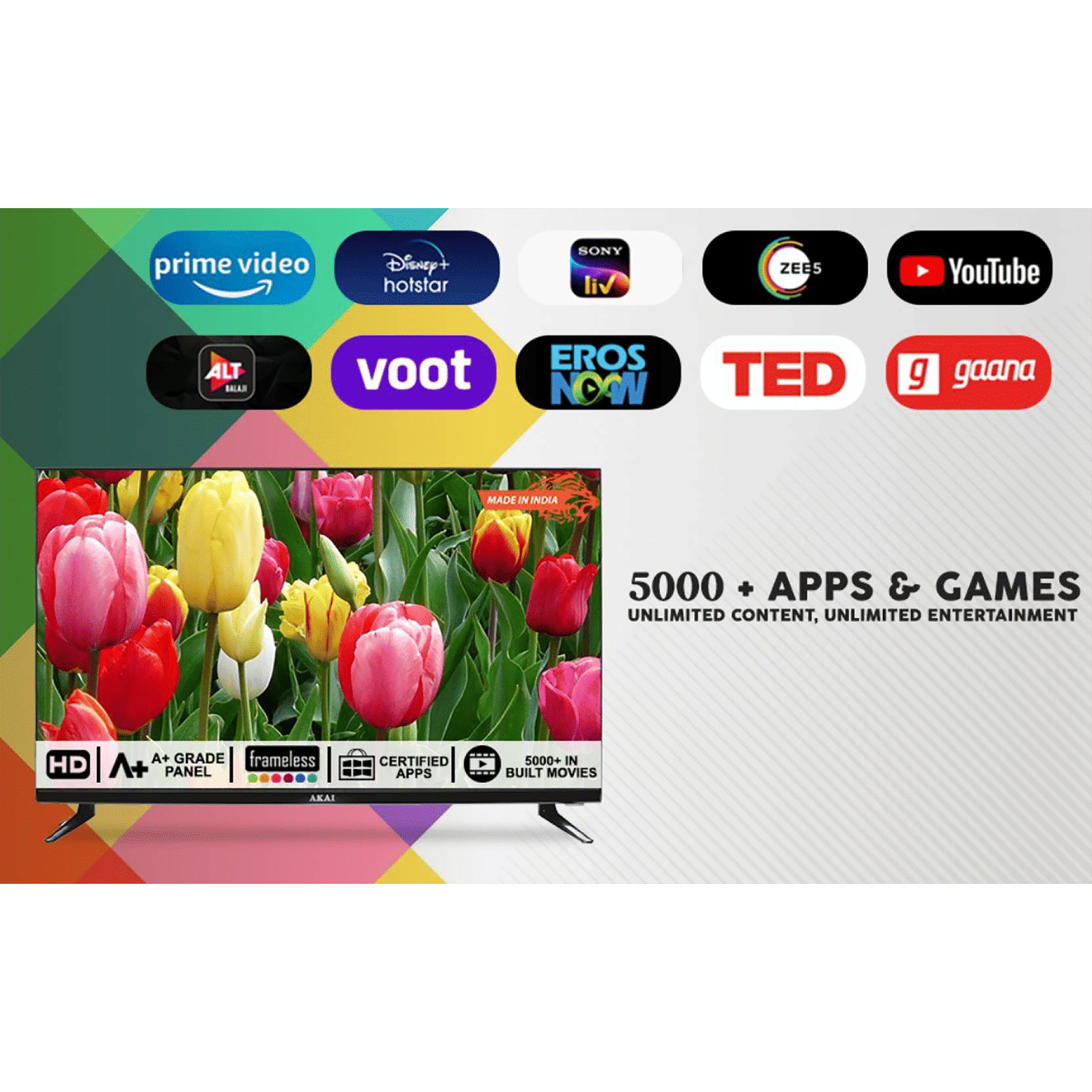 Akai 80 cm (32 inch) HD Ready LED Smart Android TV with Dolby Audio (2021 model) Akai 80 cm (32 inch) HD Ready LED Smart Android TV with Dolby Audio (2021 model)_13