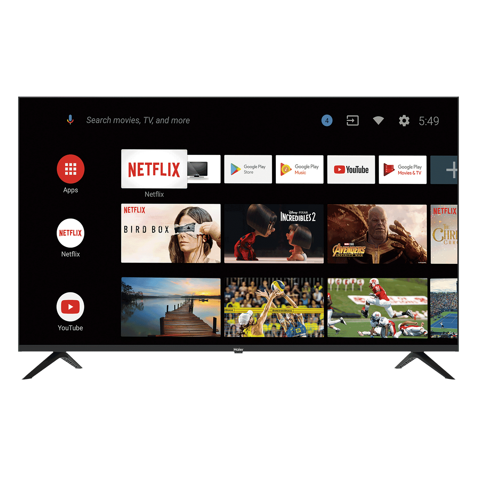 Haier K Series 109 cm (43 inch) Full HD LED Smart Android TV with Google Assistant_1