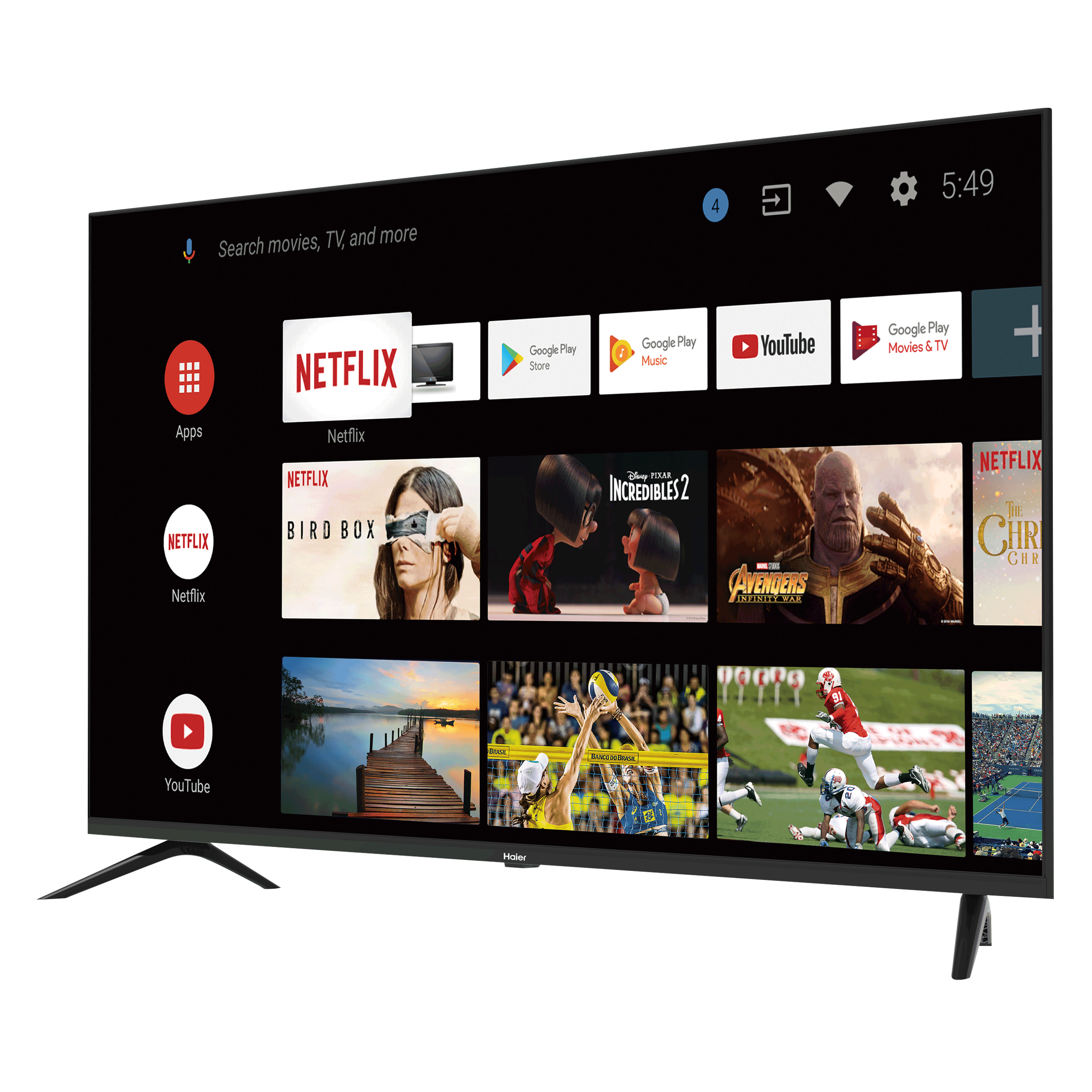 Haier K Series 109 cm (43 inch) Full HD LED Smart Android TV with Google Assistant_8