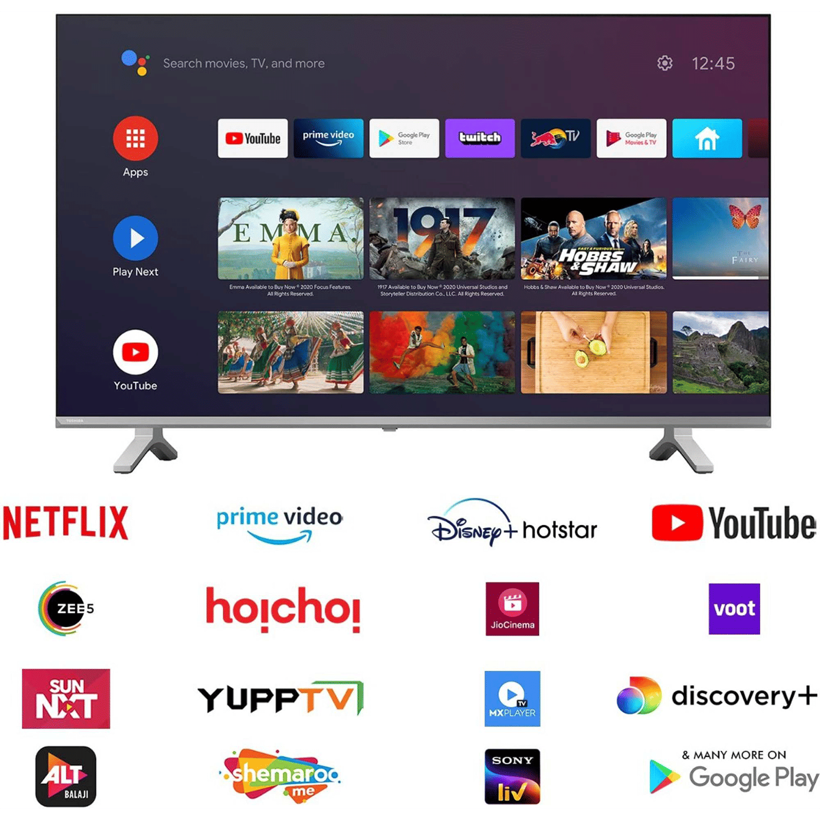 TOSHIBA V35KP 80 cm (32 inch) HD Ready LED Smart Android TV with Google Assistant_14