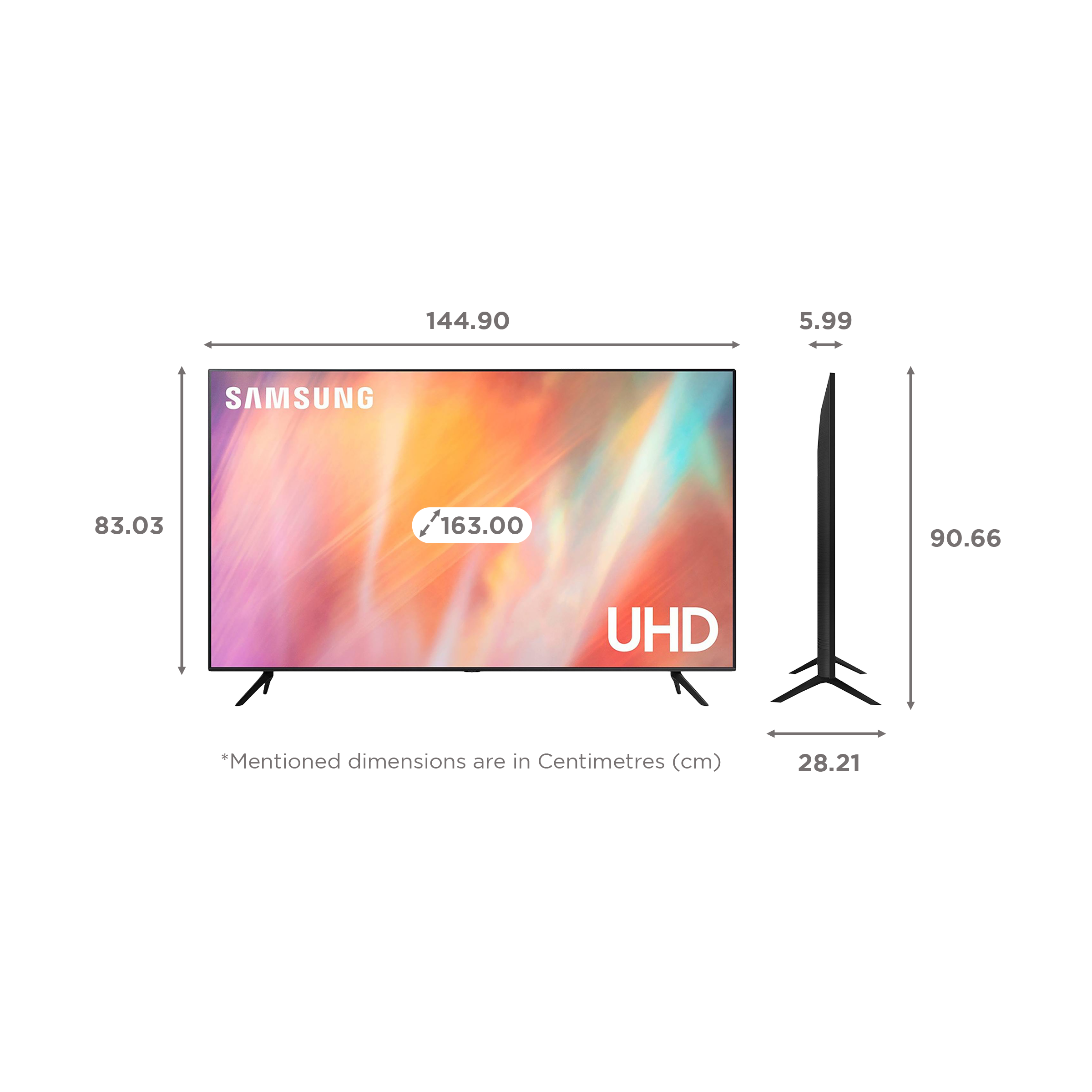 SAMSUNG Crystal 4K Pro 163 cm (65 inch) 4K Ultra HD LED Tizen TV with Alexa Compatibility (2021 model) SAMSUNG Crystal 4K Pro 163 cm (65 inch) 4K Ultra HD LED Tizen TV with Alexa Compatibility (2021 model)_2