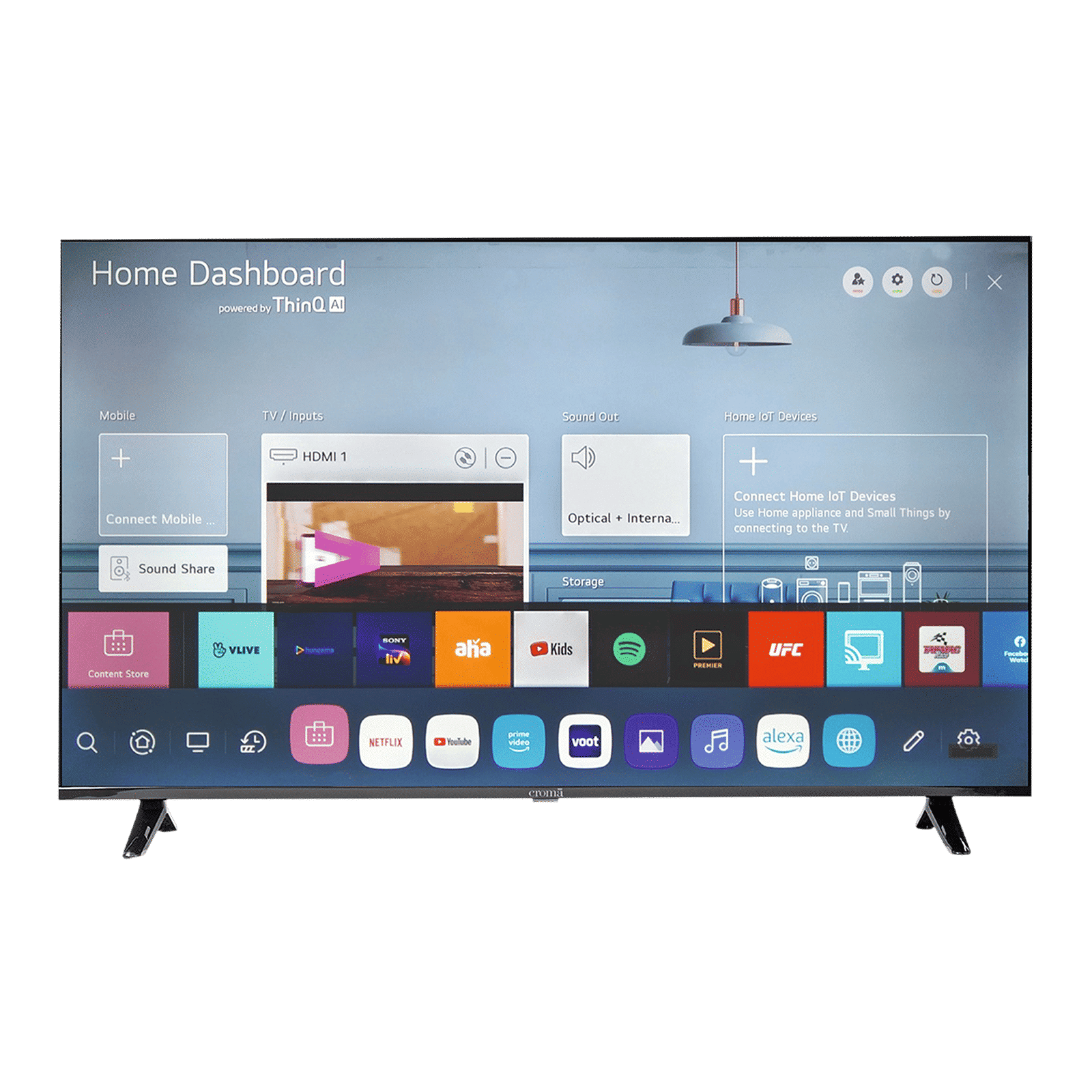 Croma 140 cm (55 inch) 4K Ultra HD LED Smart WebOS TV with Google Assistant_1