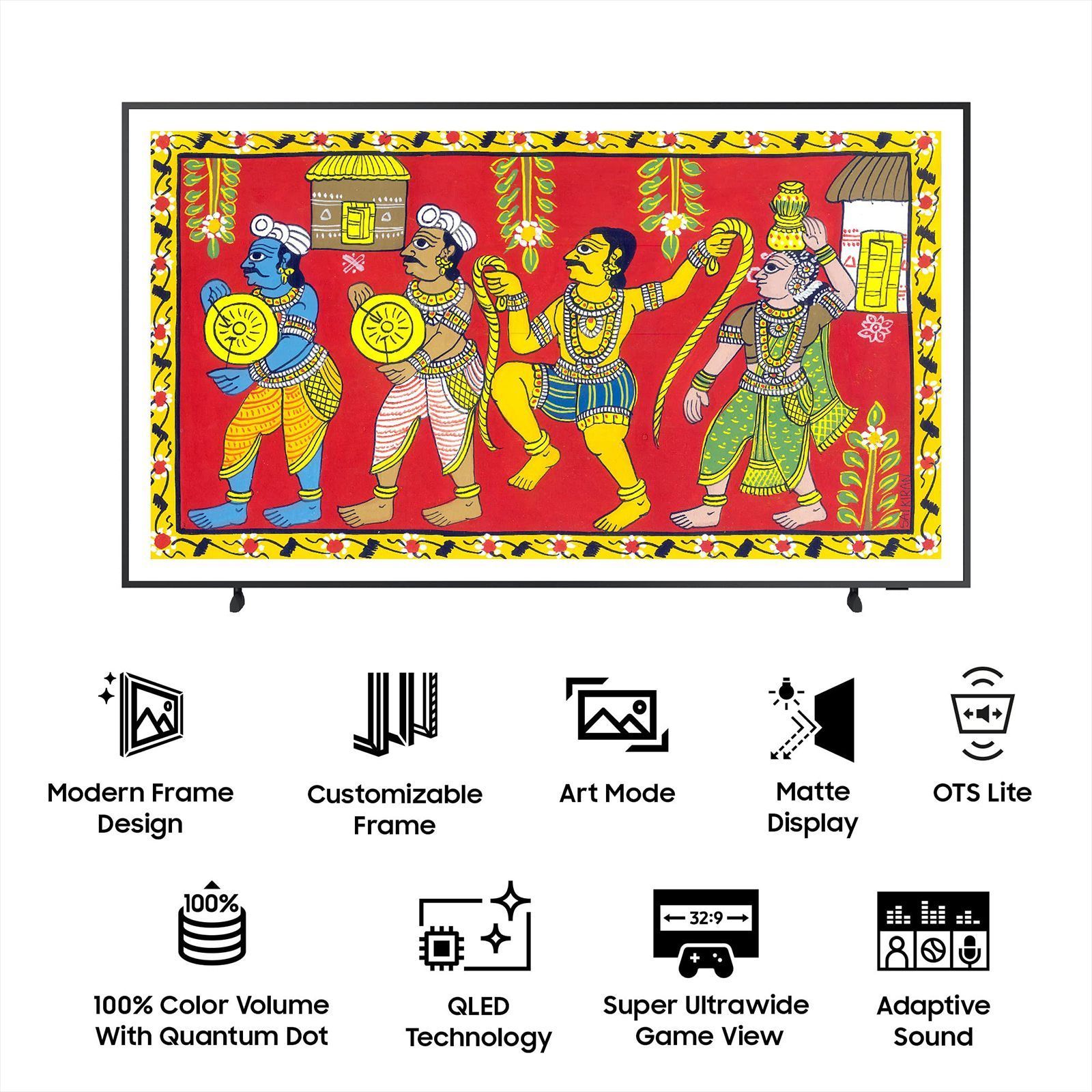 SAMSUNG LS Frame Series 108 cm (43 inch) QLED 4K Ultra HD Tizen TV with Alexa Compatibility_12