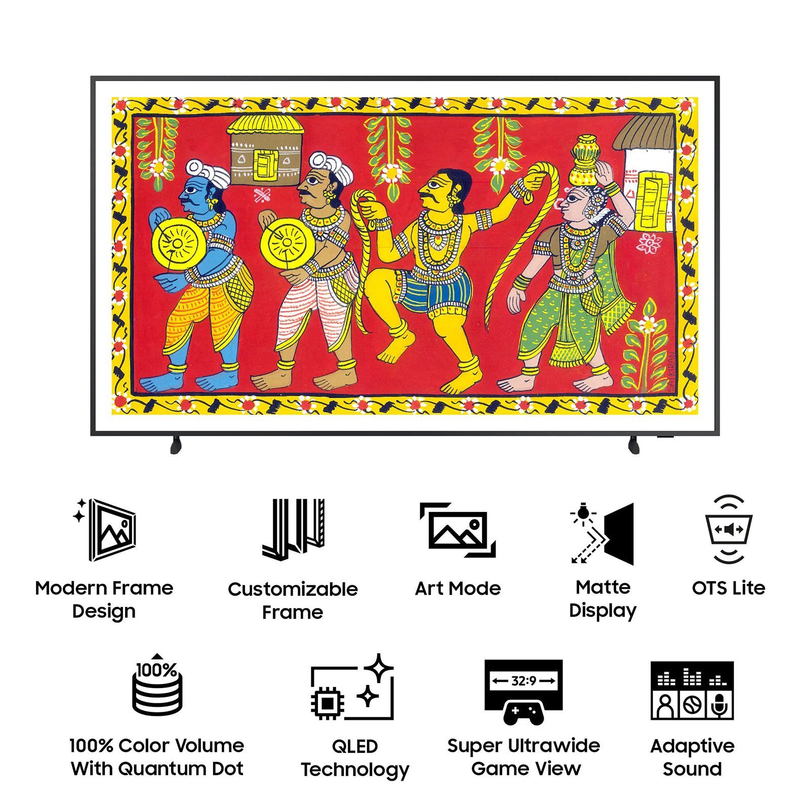 SAMSUNG LS Frame Series 189 cm (75 inch) QLED 4K Ultra HD Tizen TV with Alexa Compatibility_16