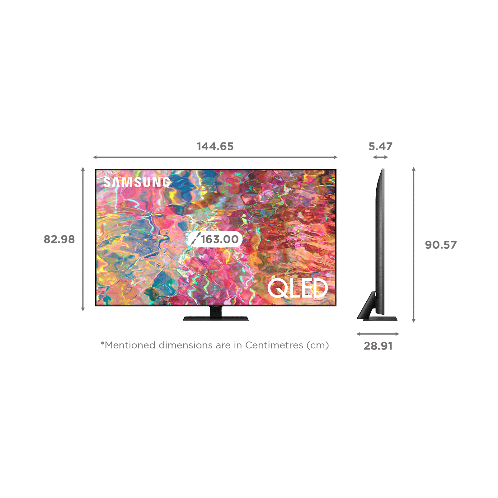 SAMSUNG Series 8 165 cm (65 inch) QLED 4K Ultra HD Tizen TV with Alexa Compatibility_2