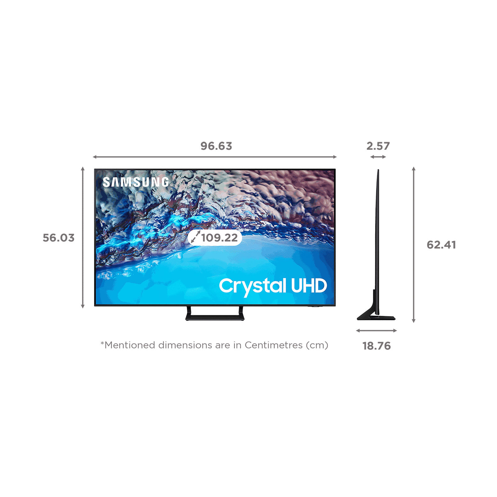 SAMSUNG Series 8 108cm (43 inch) 4K Ultra HD LED Tizen TV with Alexa Compatibility_2