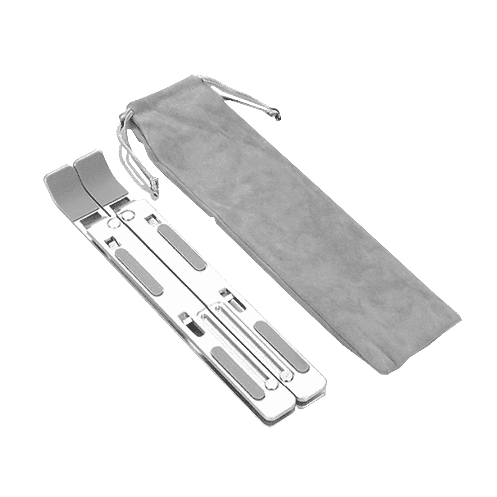 Croma Stand For Laptops Upto 15 Inch (Foldable Design, CRSP015AOC016515, Silver)_4