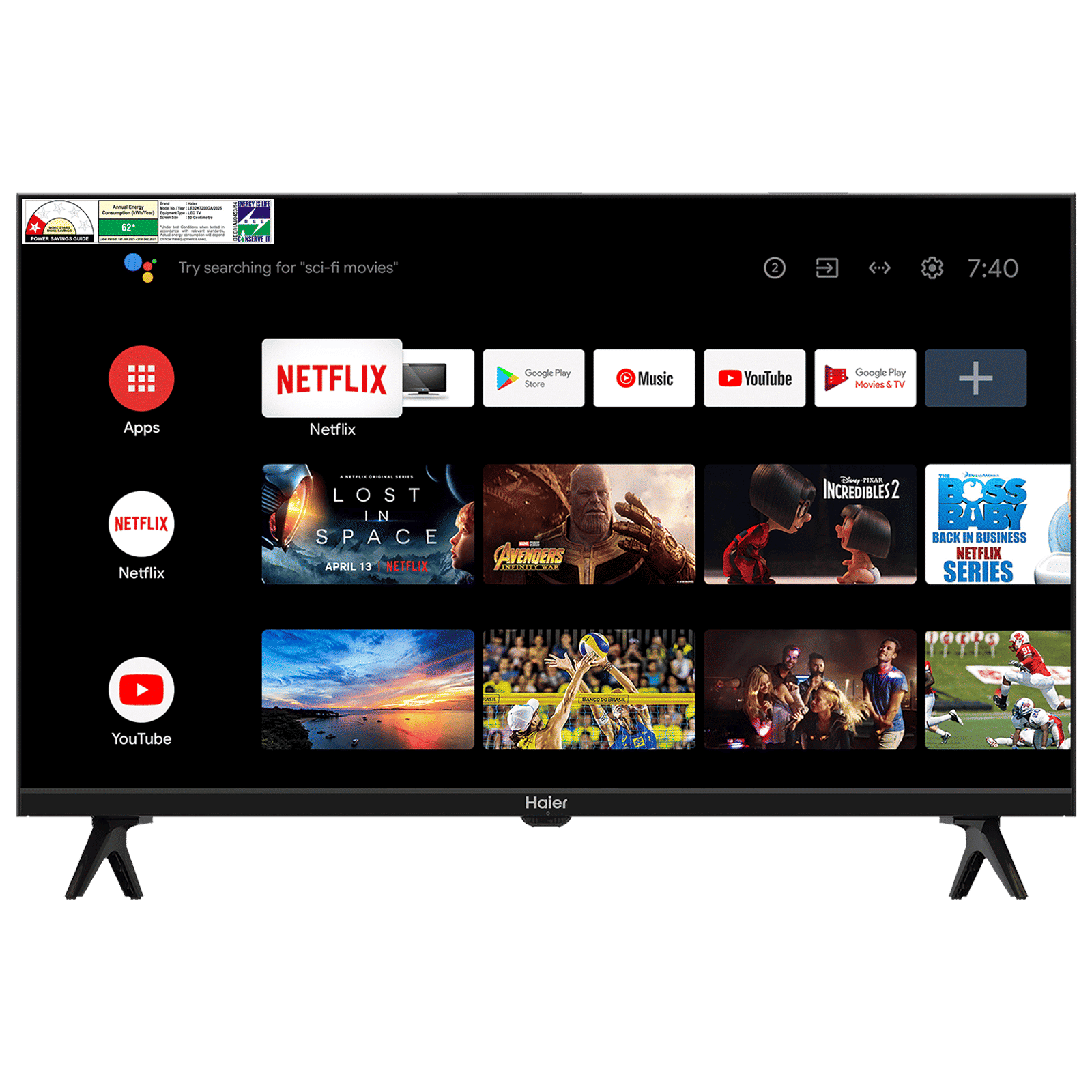 Haier 80 cm (32 inch) HD Ready LED Smart Android TV with Google Assistant_1