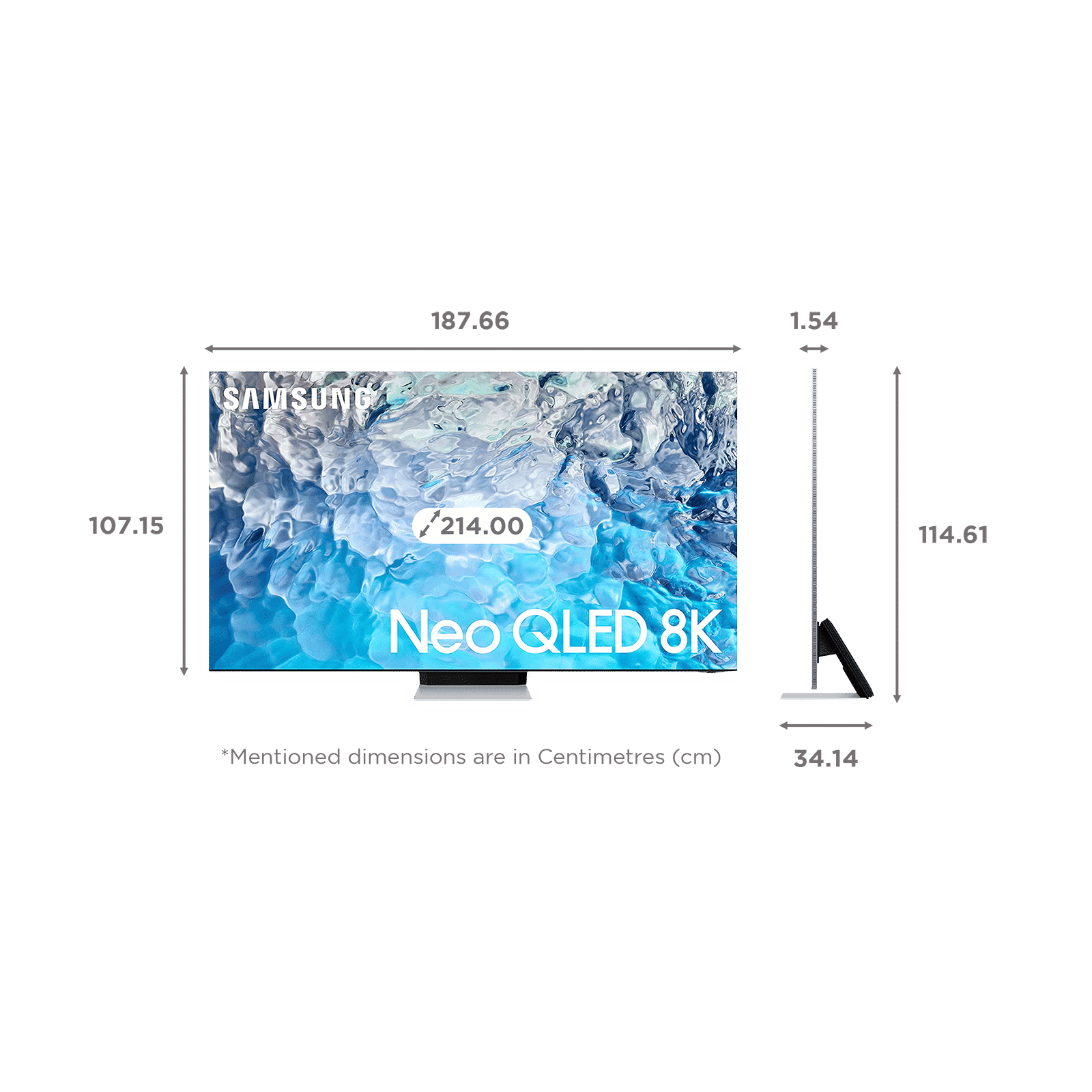 SAMSUNG 9 214 cm (85 inch) 8K Ultra HD QLED Smart Tizen TV with Voice Assistance (2022 model)_2