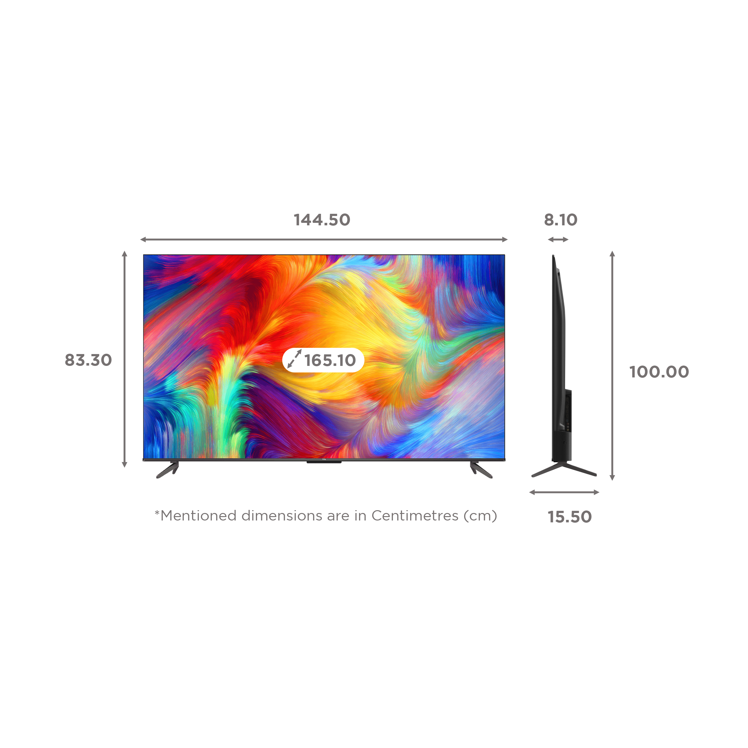 TCL P735 165.1 cm (65 inch) 4K Ultra HD LED Android TV with Voice Assistance (2022 model) TCL P735 165.1 cm (65 inch) 4K Ultra HD LED Android TV with Voice Assistance (2022 model)_2