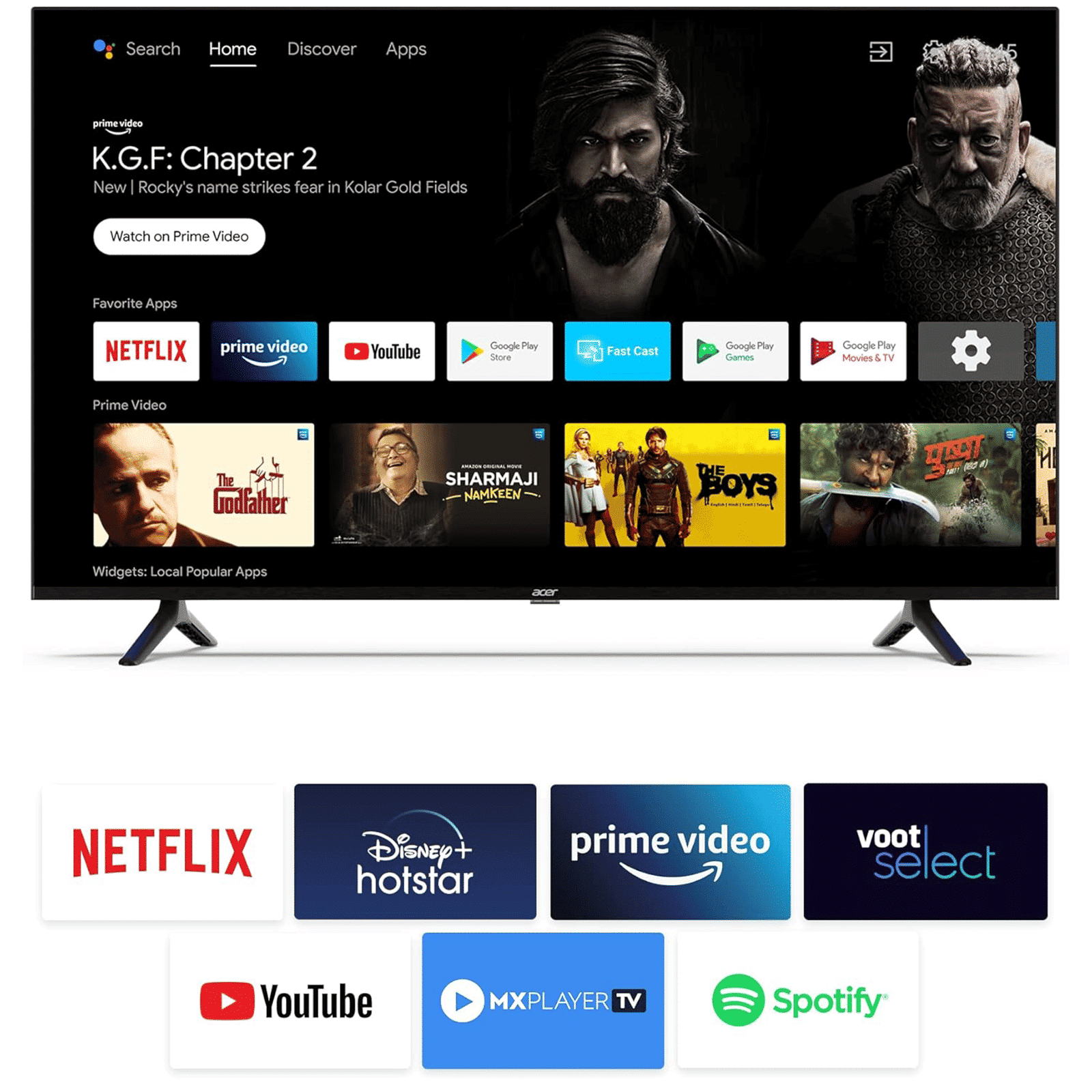 acer I Series 109 cm (43 inch) 4K Ultra HD LED Smart Android TV with Google Assistant (2022 model)_12