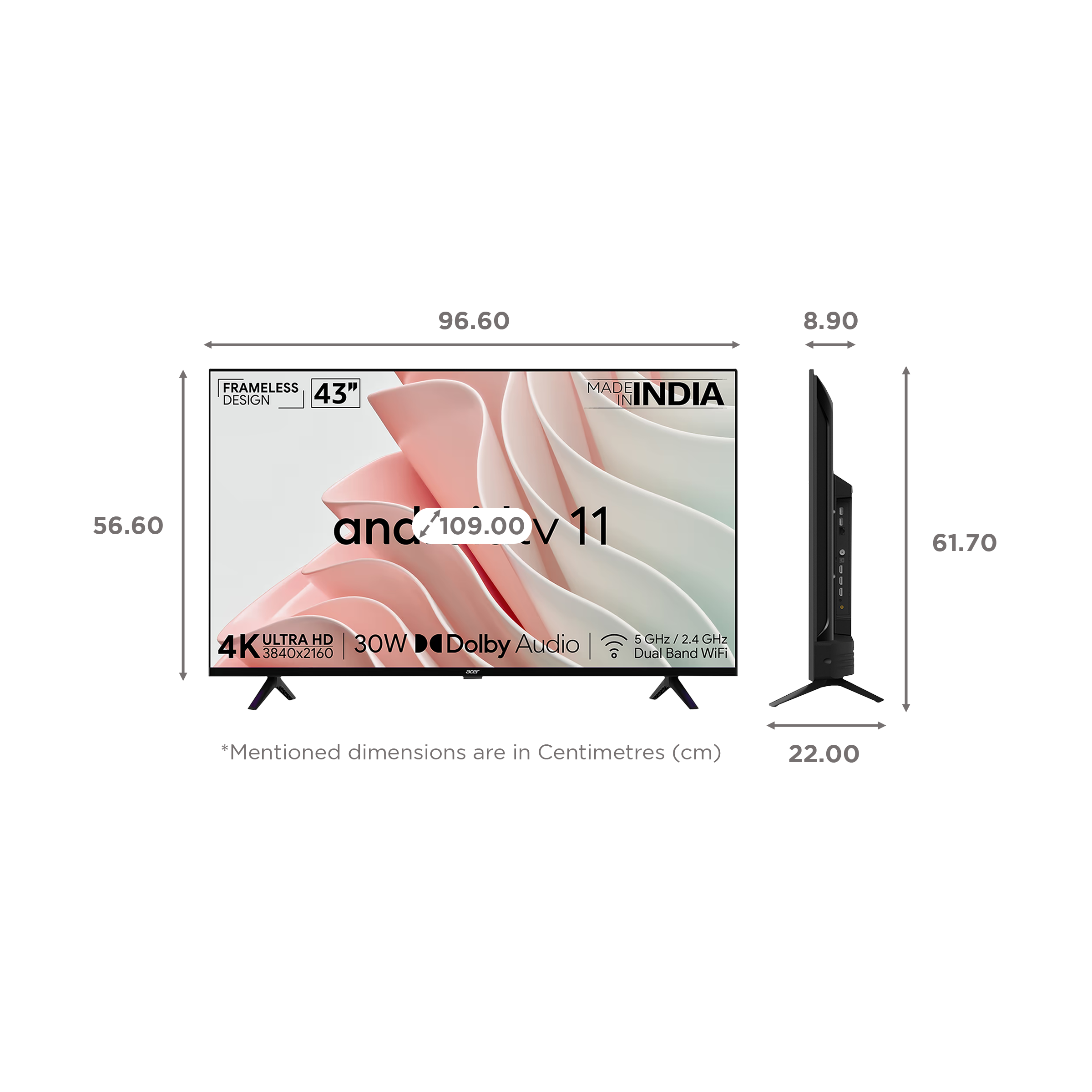 acer I Series 109 cm (43 inch) 4K Ultra HD LED Smart Android TV with Google Assistant (2022 model)_2