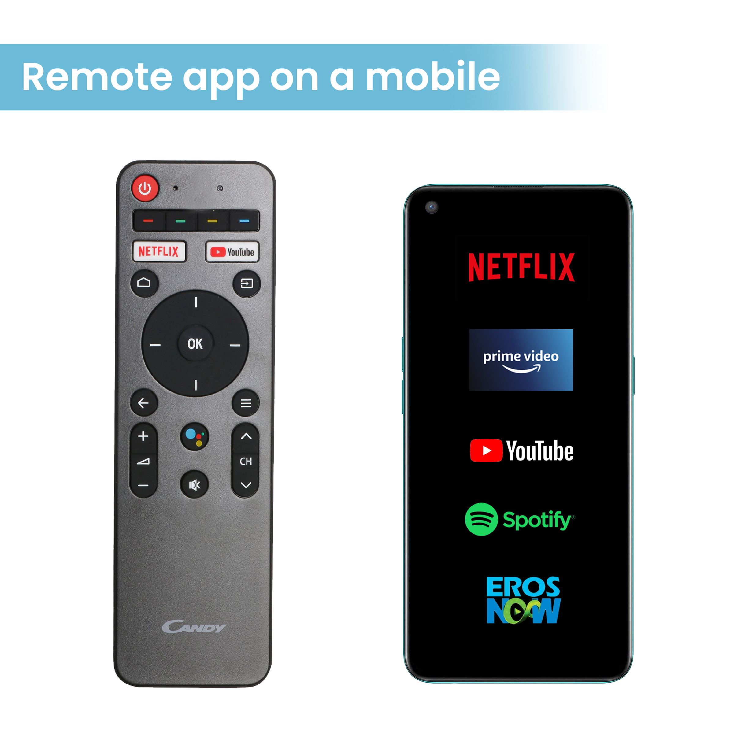 CANDY KA66 109 cm (43 inch) Full HD LED Smart Android TV with Google Assistant (2021 model)_17